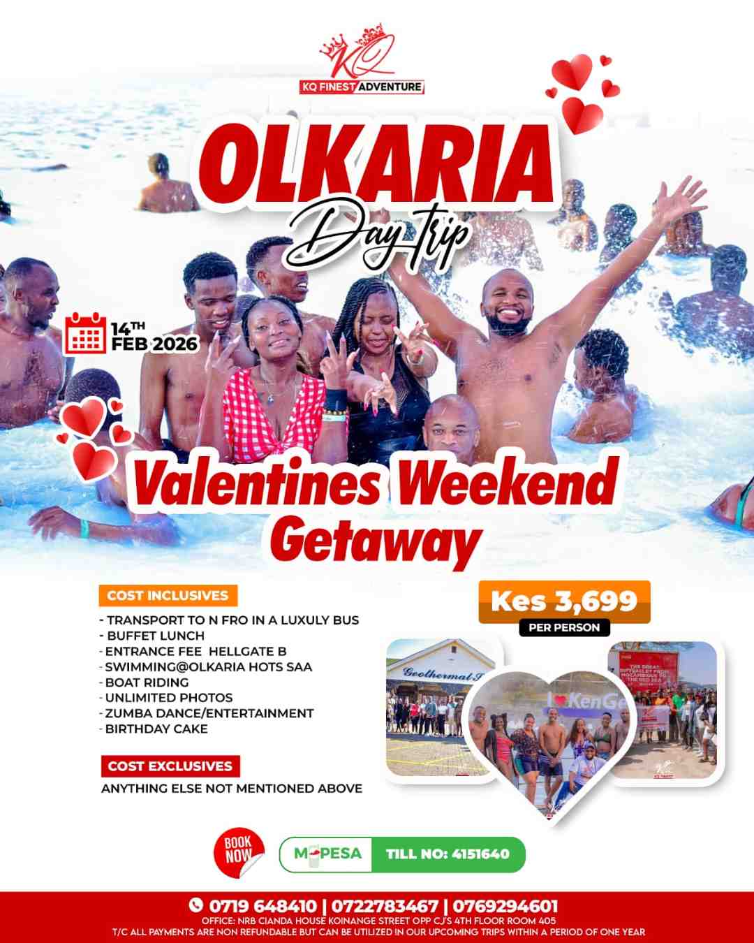 OLKARIA GETAWAY DAYTRIP VALENTINE WEEKEND GETAWAY